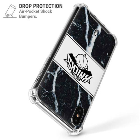 NBA New York Knicks Marble iPhone XS Max Clear Case